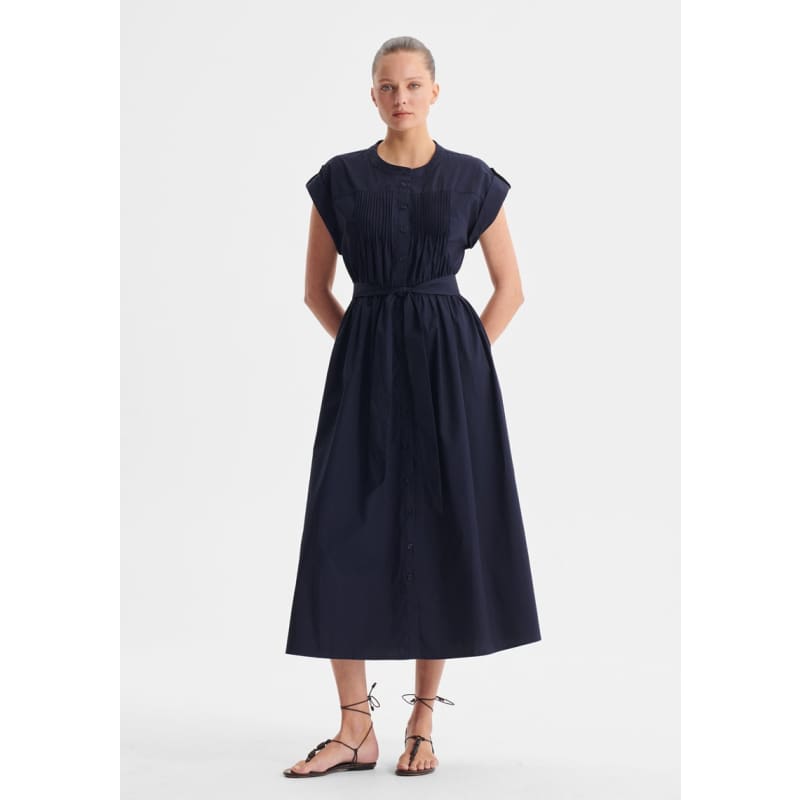 Romy Shirt Dress | Navy - Dress