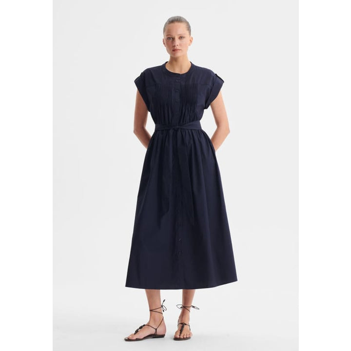 Romy Shirt Dress | Navy - Dress