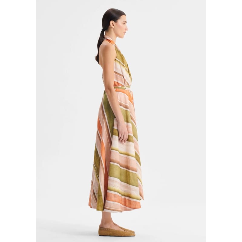 Ronnie Linen Halter Dress - Dress