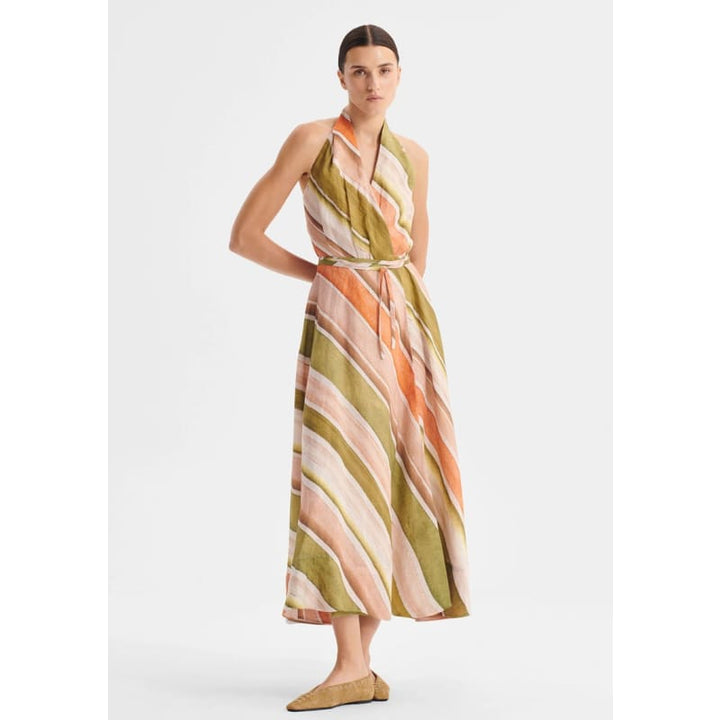 Ronnie Linen Halter Dress - Dress