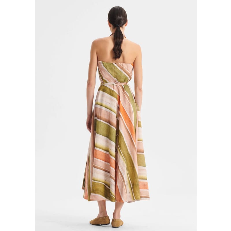 Ronnie Linen Halter Dress - Dress