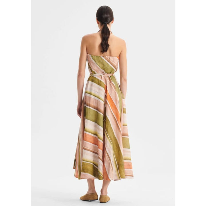 Ronnie Linen Halter Dress - Dress