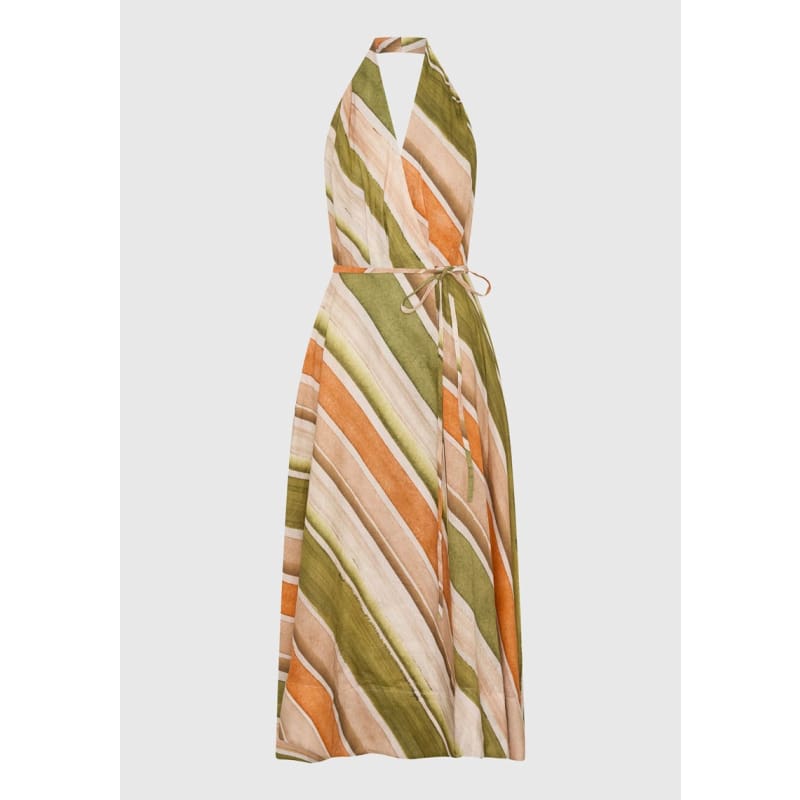 Ronnie Linen Halter Dress - Dress