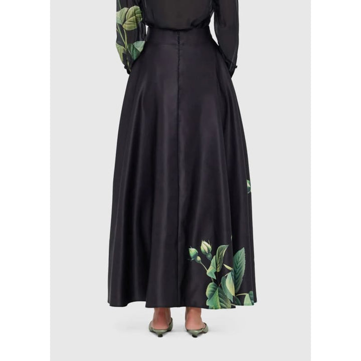 Rosalyn Maxi Skirt | White Rose Print - Bottoms