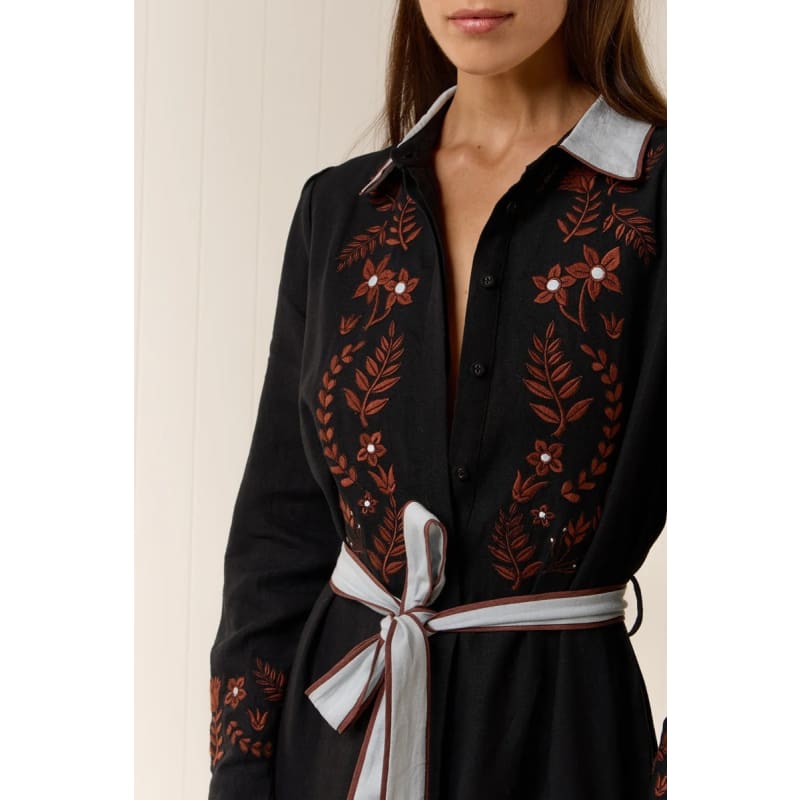Rosewood Maxi Dress | Rosewood Embroidery - Dress