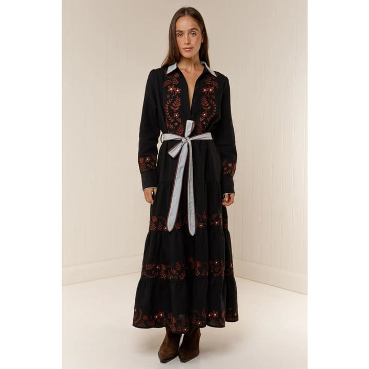 Rosewood Maxi Dress | Rosewood Embroidery - Dress