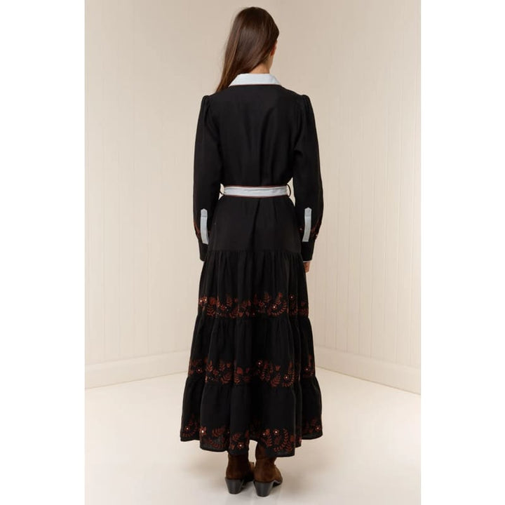 Rosewood Maxi Dress | Rosewood Embroidery - Dress