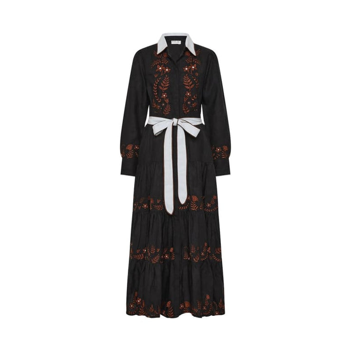 Rosewood Maxi Dress | Rosewood Embroidery - Dress