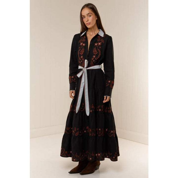 Rosewood Maxi Dress | Rosewood Embroidery - Dress