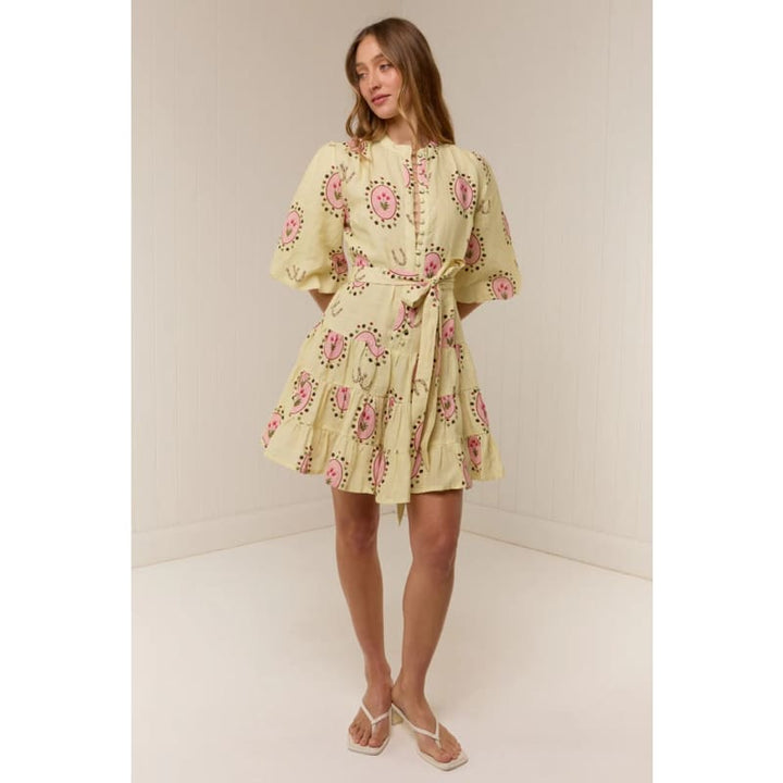 Ruba Mini Dress | Savanna Tile - Dress