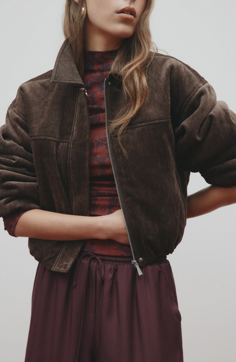 Sabina Bomber | Espresso