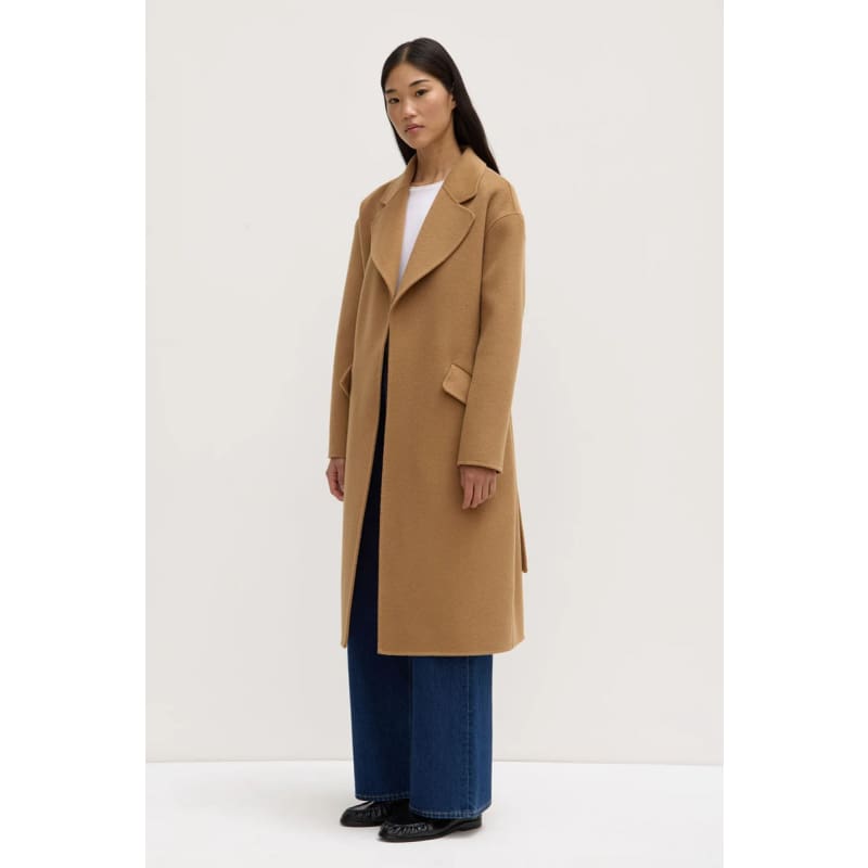 Sadie Single Breasted Wool Coat | Camel - Jackets