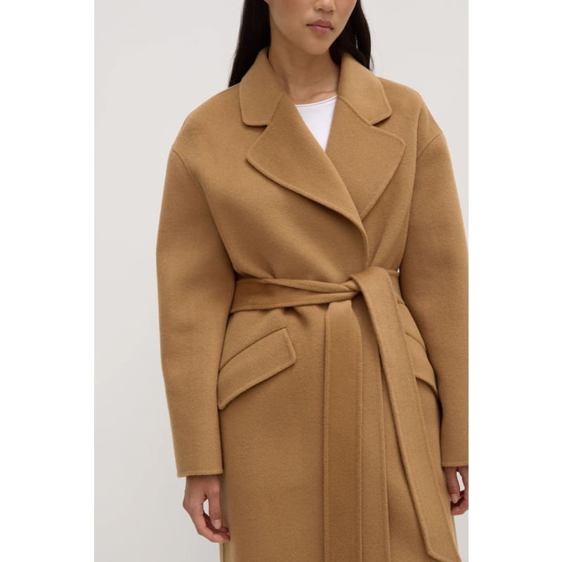 Sadie Single Breasted Wool Coat | Camel - Jackets