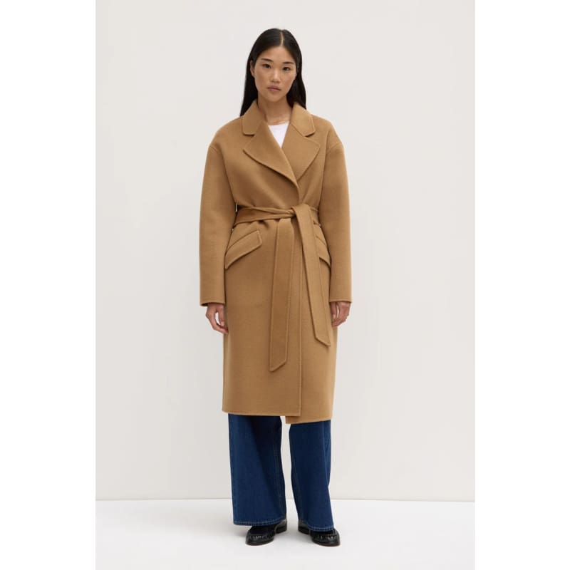 Sadie Single Breasted Wool Coat | Camel - Jackets