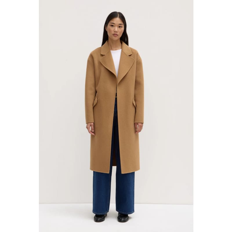 Sadie Single Breasted Wool Coat | Camel - Jackets