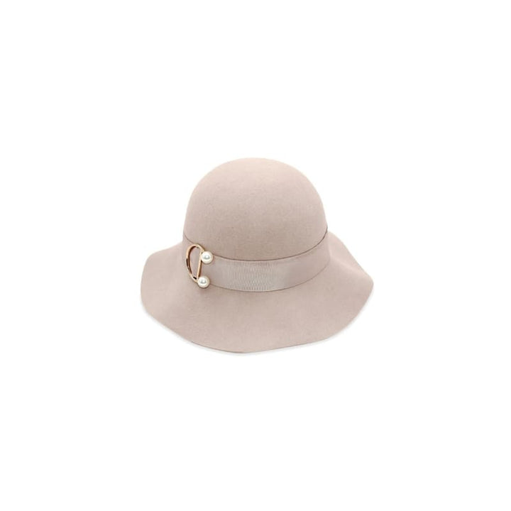Saige Small Wool Floppy Hat | Beige - Accessories