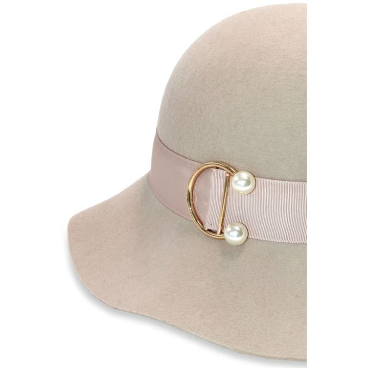 Saige Small Wool Floppy Hat | Beige - Accessories