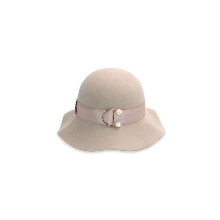 Saige Small Wool Floppy Hat | Beige - Accessories