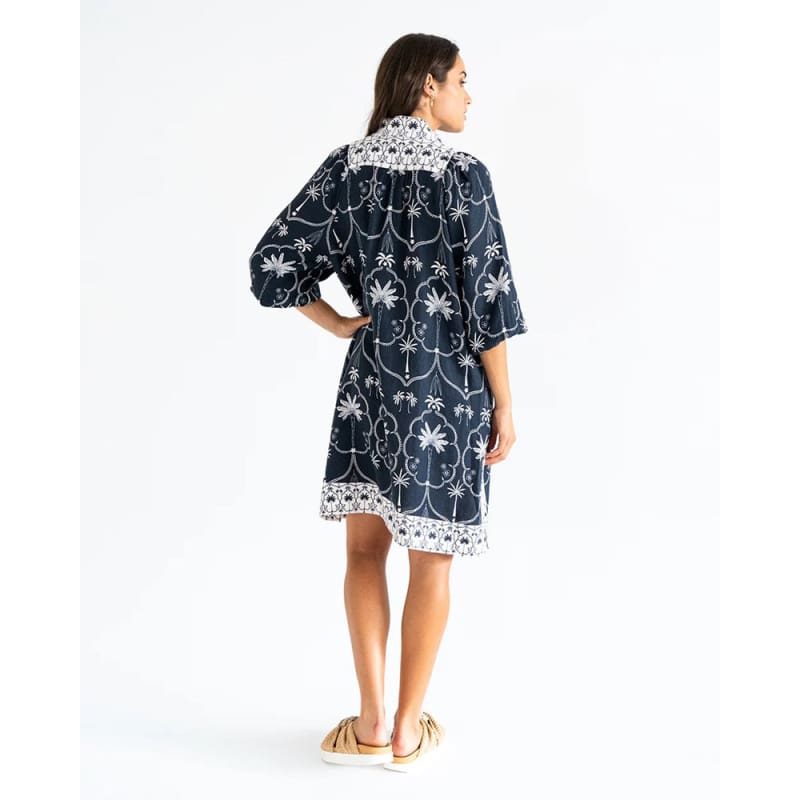 Salvador Kaftan | Navy Palm - Dress