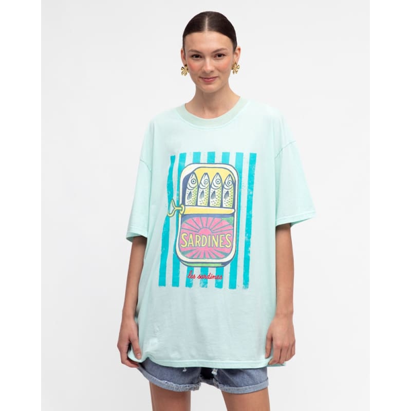 Sardines Tee | Blue - Tops