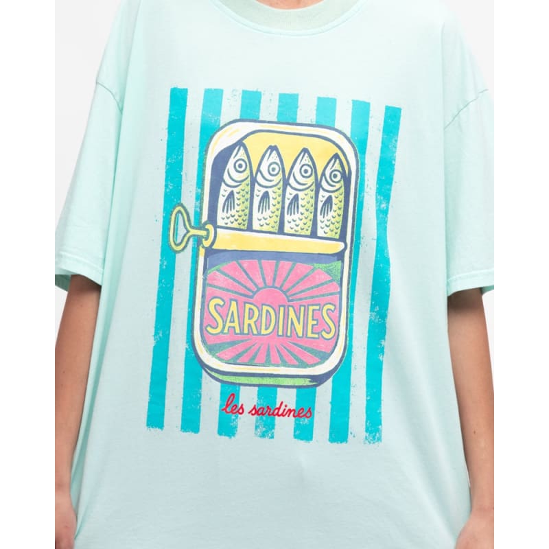 Sardines Tee | Blue - Tops