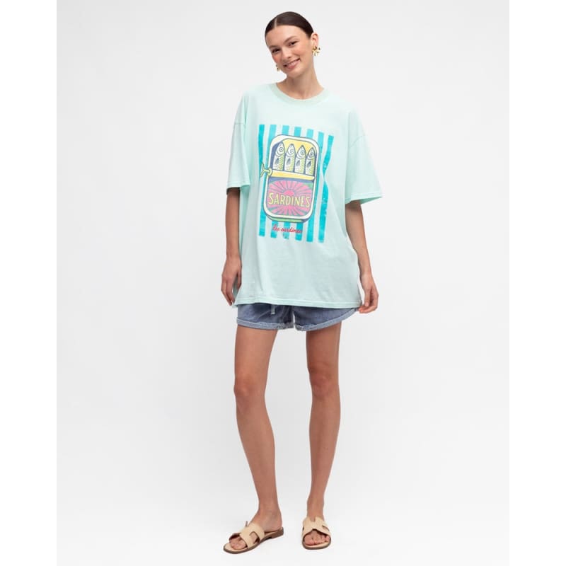 Sardines Tee | Blue - Tops