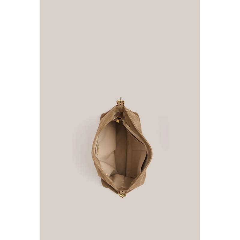Savannah Brown Suede Hobo Bag - Accessories