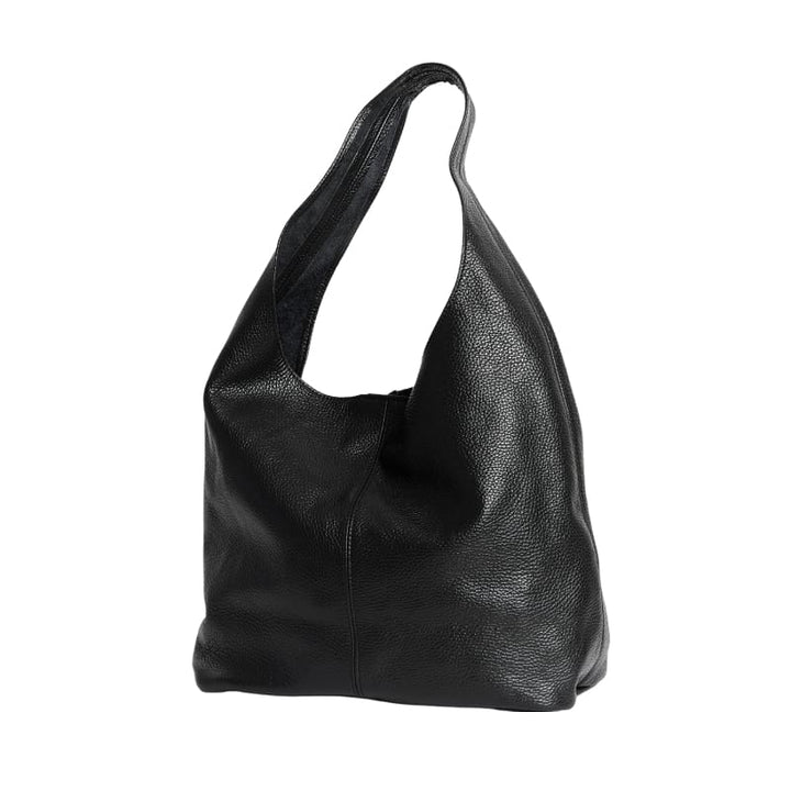 Scarlett Black Leather Hobo - Accessories