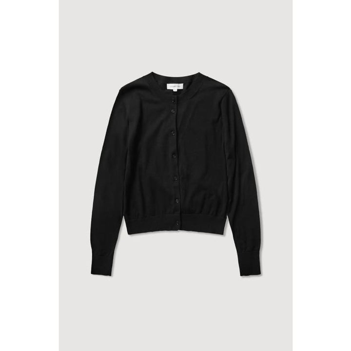 Semra Cotton Cashmere Cardigan | Black - Tops