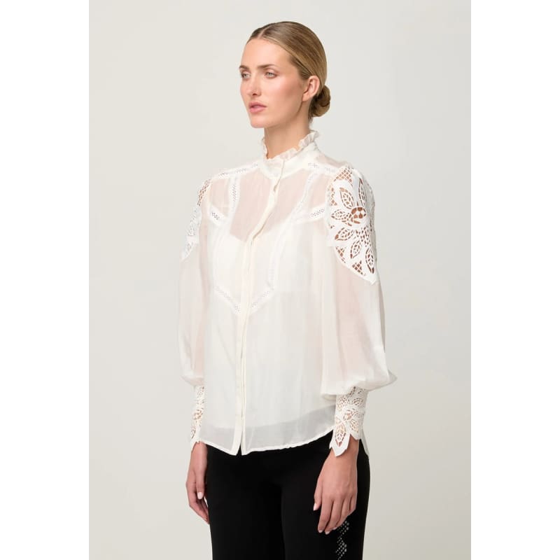 Sevilla Cotton Silk Shirt | Blanca - Tops