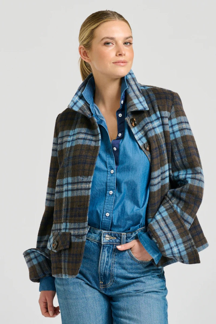 The Heston Jacket | Blue Plaid