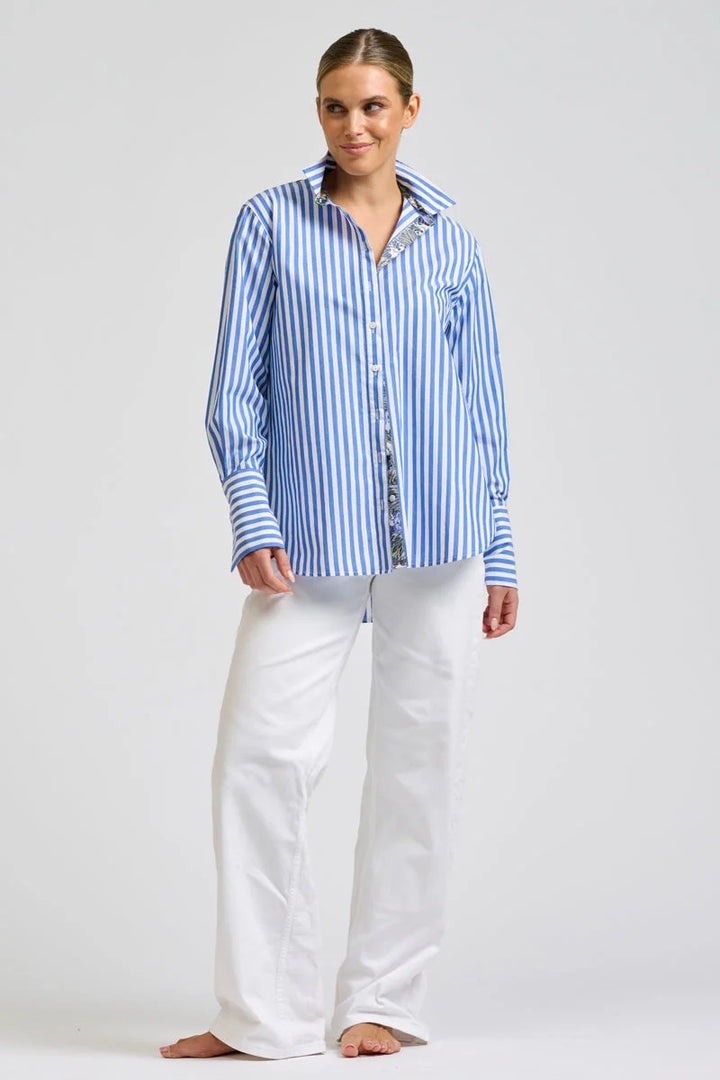 The Elodie Oxford Shirt | Banker Blue