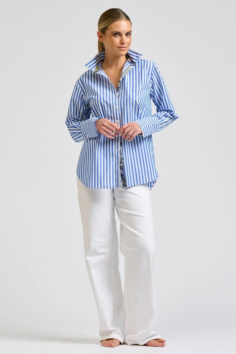 The Elodie Oxford Shirt | Banker Blue