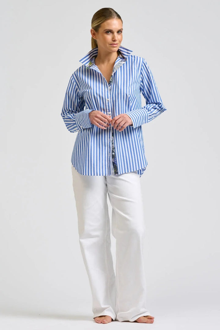 The Elodie Oxford Shirt | Banker Blue