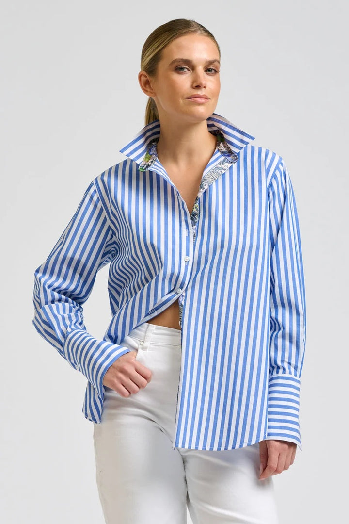 The Elodie Oxford Shirt | Banker Blue