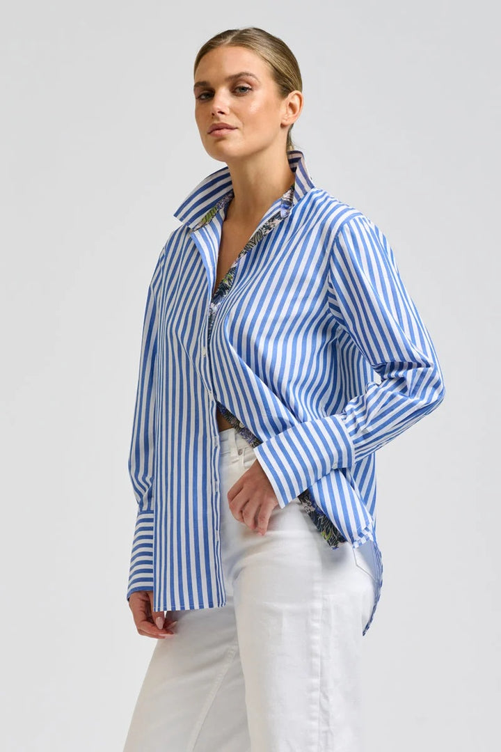 The Elodie Oxford Shirt | Banker Blue