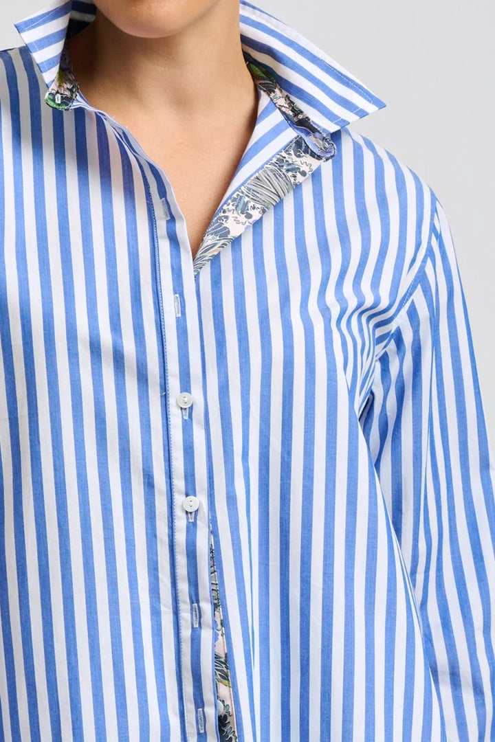 The Elodie Oxford Shirt | Banker Blue