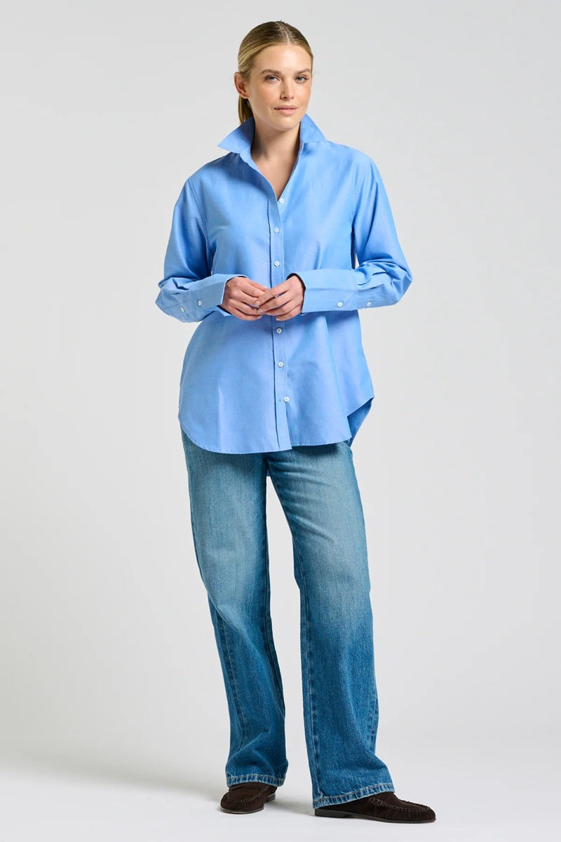 The Elodie Oxford Shirt | Banker Blue