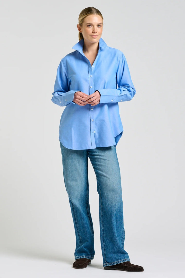 The Elodie Oxford Shirt | Banker Blue