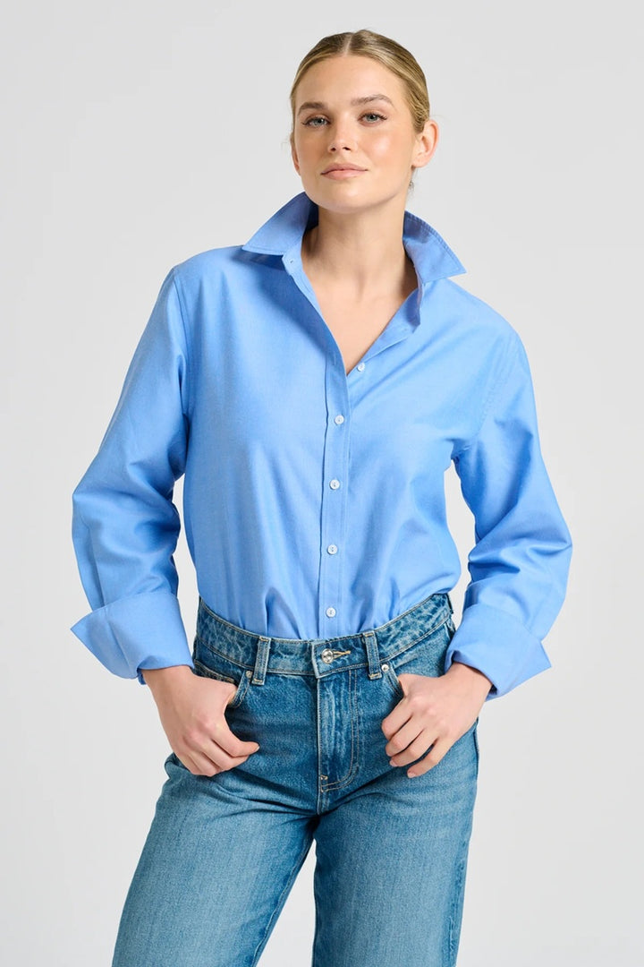 The Elodie Oxford Shirt | Banker Blue