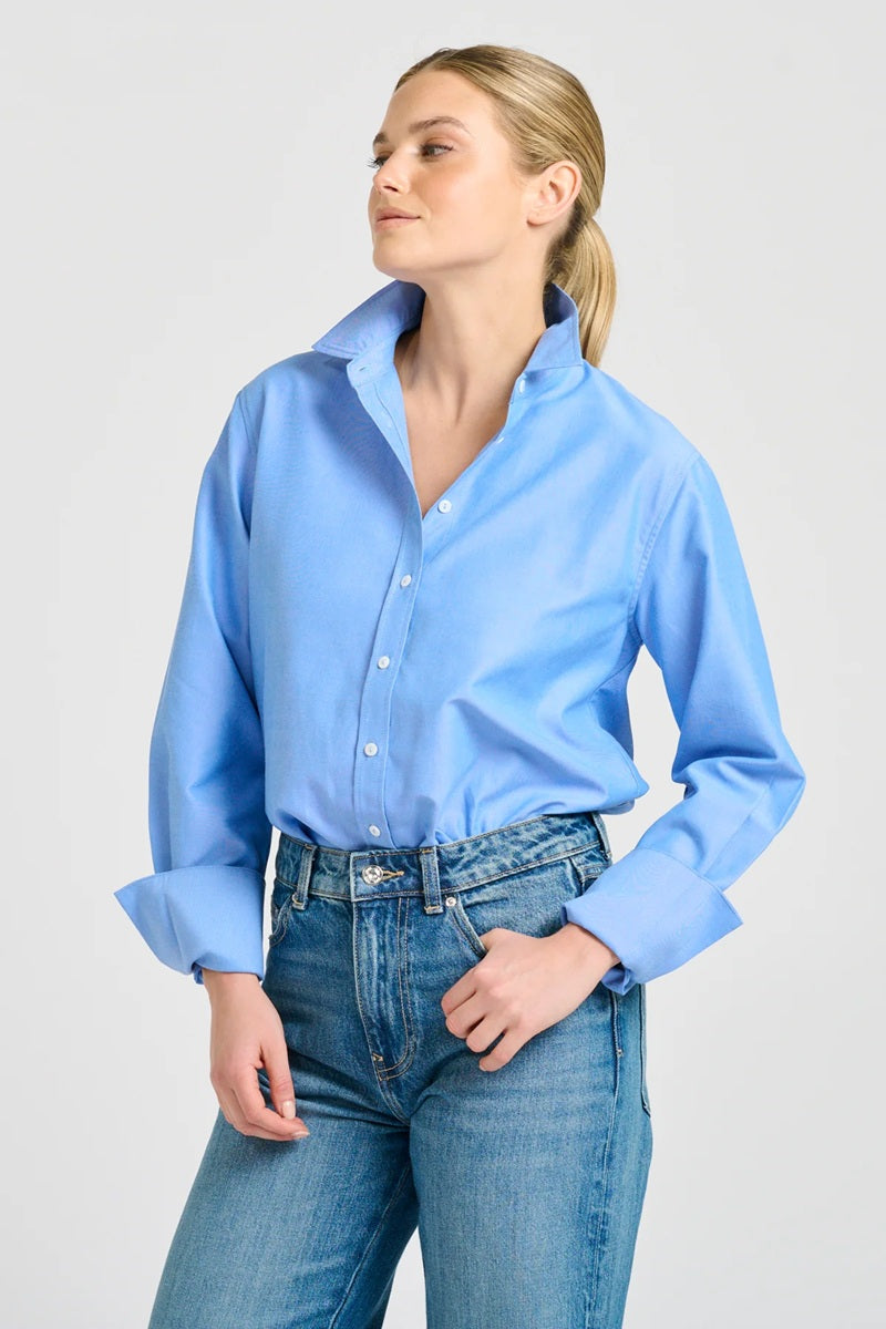 The Elodie Oxford Shirt | Banker Blue