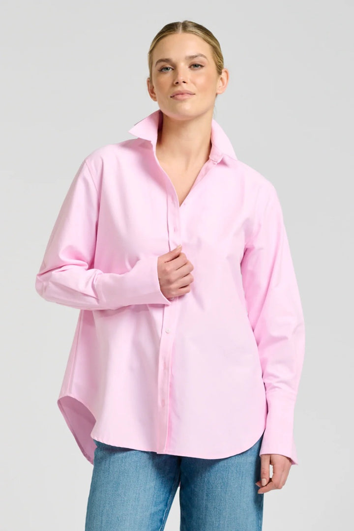 The Elodie Oxford Shirt | Pink Combo