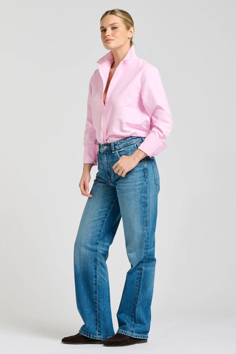 The Elodie Oxford Shirt | Pink Combo