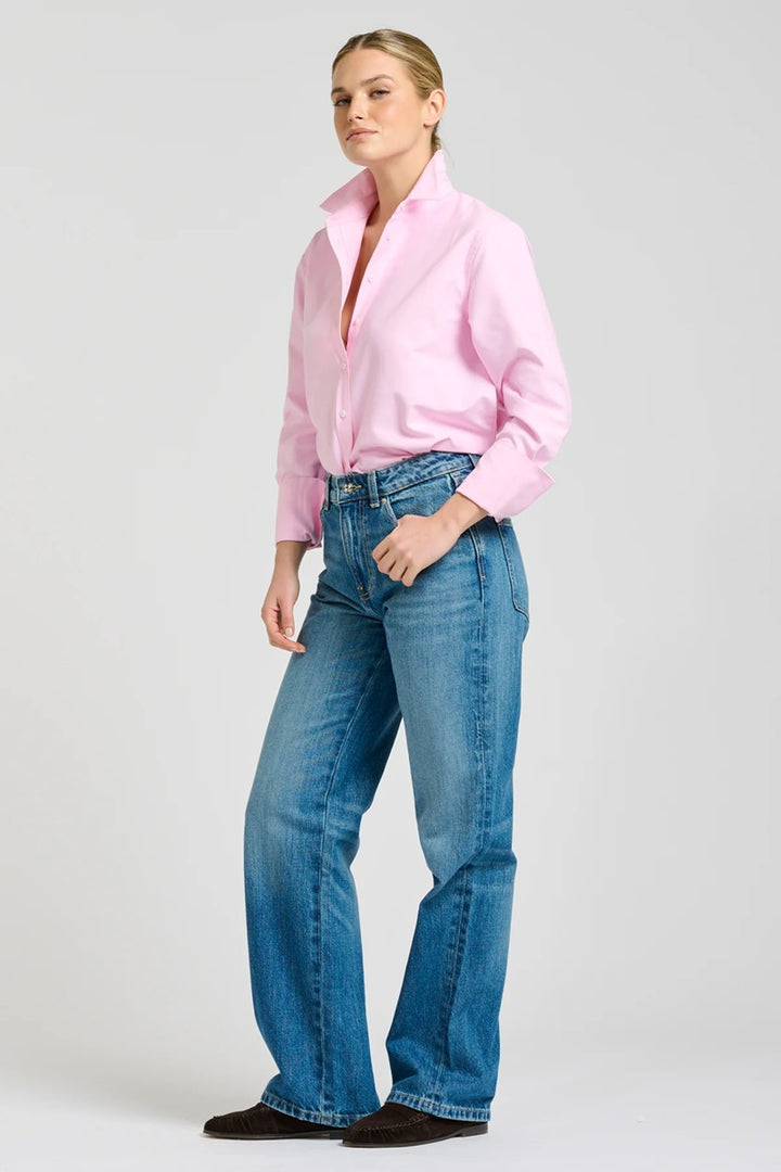 The Elodie Oxford Shirt | Pink Combo