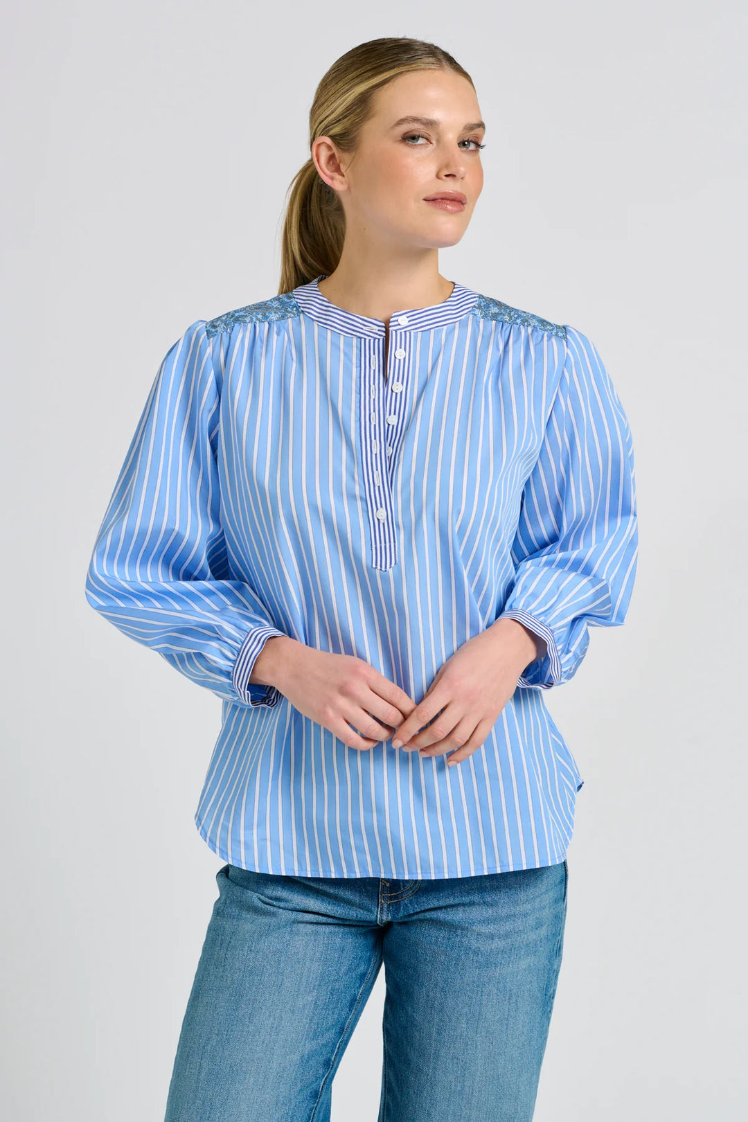 The Mary Shirt | Blue Combo