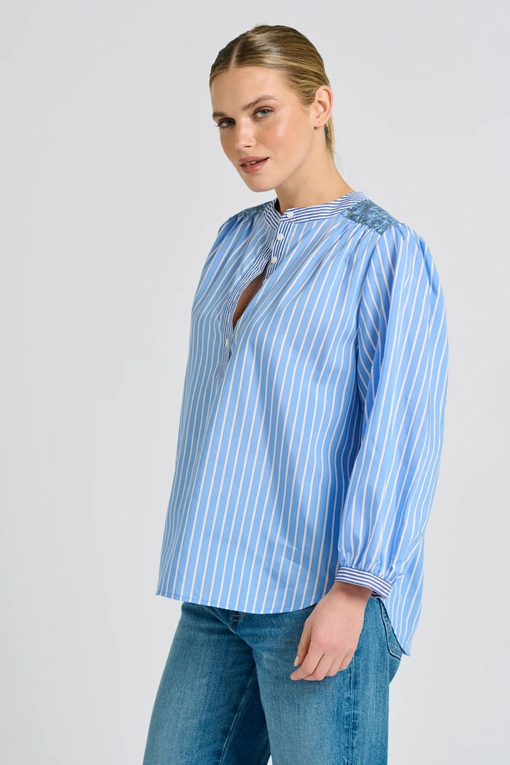 The Mary Shirt | Blue Combo