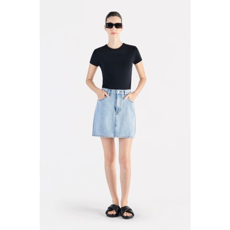 Sia Denim Mini Skirt | 90’s Blue Bottoms