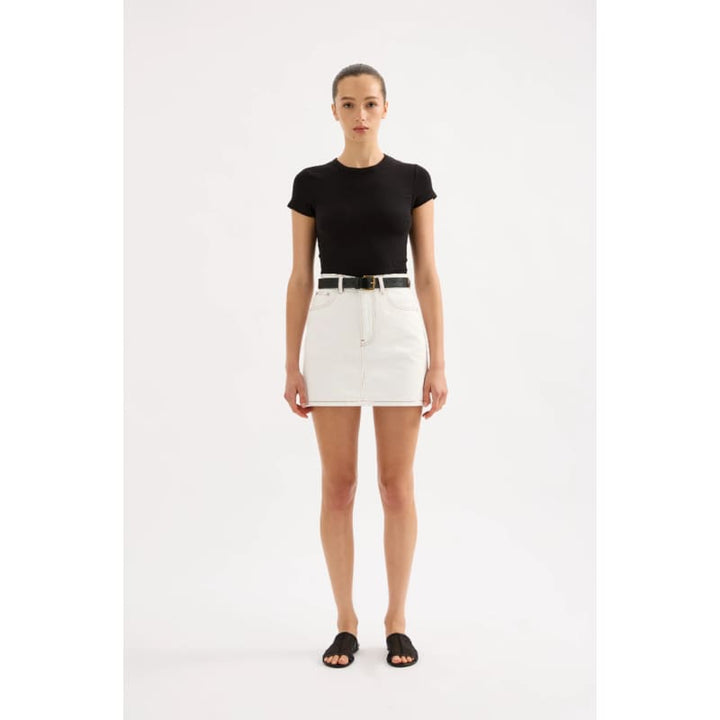 Sia Denim Mini Skirt | Salt - Bottoms