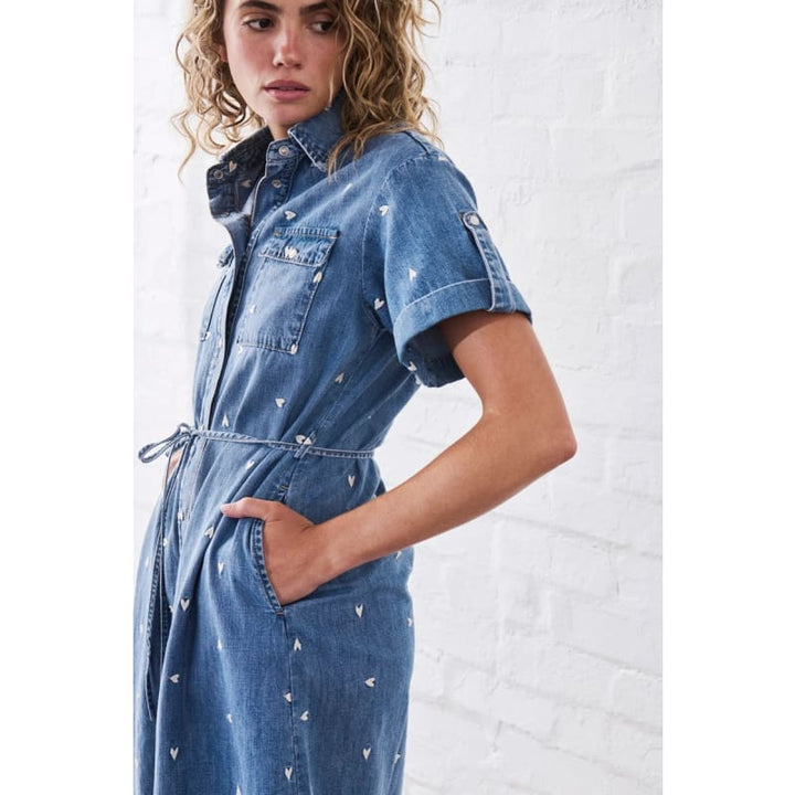 Simone Dress | Heart 70’s Blue Dress