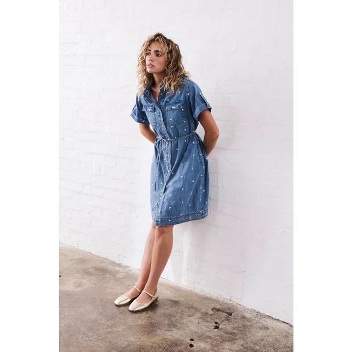 Simone Dress | Heart 70’s Blue Dress